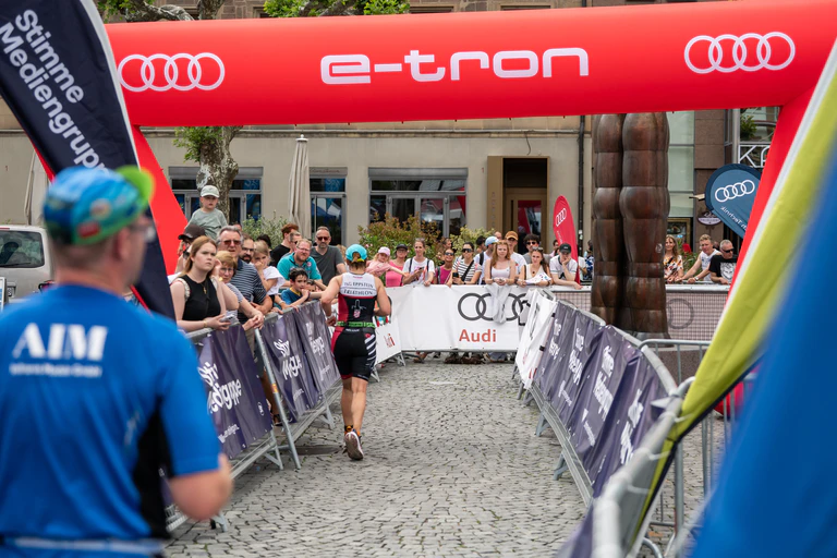 — © VR Bank Triathlon Heilbronn powered by Audi am 01.06.2025. © DTU/Silas Stein